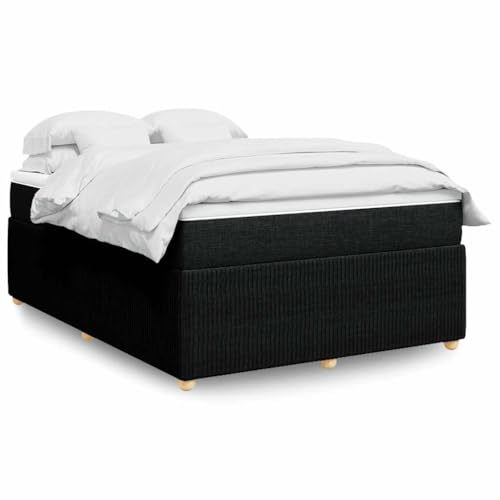 Teenpull Boxspringbett 140x190 cm Schwarz, Polsterbett Rahmen Set mit Taschenfederkern Matratze, Weiches Stoffgewebe, Komfortable Schlaf Basis Plattform für erholsame Nächte und optimale Rückenstütze Teenpull Boxspringbett 140x190 cm Schwarz, Polsterbett Rahmen Set mit Taschenfederkern Matratze, Weiches Stoffgewebe, Komfortable Schlaf Basis Plattform für erholsame Nächte und optimale Rückenstütze von Teenpull