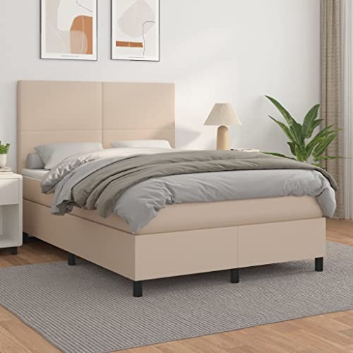 Teenpull Boxspringbett 140x190cm mit Taschenfederkernmatratze, Kunstleder Cappuccino-Braun, höhenverstellbares Kopfteil, für erholsamen Schlaf Teenpull Boxspringbett 140x190cm mit Taschenfederkernmatratze, Kunstleder Cappuccino-Braun, höhenverstellbares Kopfteil, für erholsamen Schlaf von Teenpull