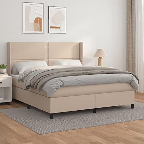 Teenpull Boxspringbett 180x200 cm, Cappuccino-Braun, Kunstleder, mit Taschenfederkernmatratze und verstellbarem Kopfteil, EIN gepolstertes Möbelstück. Teenpull Boxspringbett 180x200 cm, Cappuccino-Braun, Kunstleder, mit Taschenfederkernmatratze und verstellbarem Kopfteil, EIN gepolstertes Möbelstück. von Teenpull