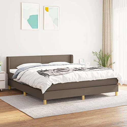 Teenpull Boxspringbett 180x200 cm Taupe Stoffbezug, Komfortables Doppelbett mit Taschenfederkernmatratze, Verstellbares Kopfteil & Hautfreundlicher Topper für erholsamen Schlaf Teenpull Boxspringbett 180x200 cm Taupe Stoffbezug, Komfortables Doppelbett mit Taschenfederkernmatratze, Verstellbares Kopfteil & Hautfreundlicher Topper für erholsamen Schlaf von Teenpull