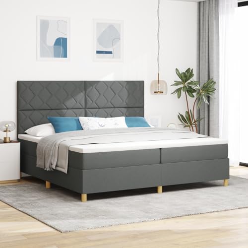 Teenpull Boxspringbett 200x200 cm, dunkelgrau, mit Matratze, Topper, LED-Beleuchtung, Robustes Polsterbett, modernes Schlafzimmer-Möbelset für 2 Personen Teenpull Boxspringbett 200x200 cm, dunkelgrau, mit Matratze, Topper, LED-Beleuchtung, Robustes Polsterbett, modernes Schlafzimmer-Möbelset für 2 Personen von Teenpull