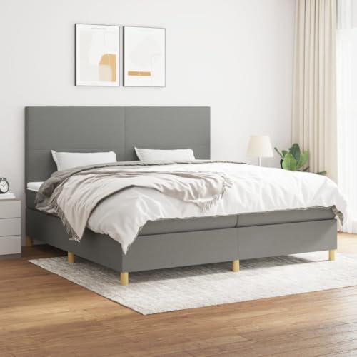 Teenpull Boxspringbett 200x200 cm Dunkelgrau, Polsterbett mit Matratze, Taschenfederkernmatratze, Höhenverstellbares Kopfteil, Strapazierfähiger Stoffbezug, Modernes Schlafzimmer Möbel Set Teenpull Boxspringbett 200x200 cm Dunkelgrau, Polsterbett mit Matratze, Taschenfederkernmatratze, Höhenverstellbares Kopfteil, Strapazierfähiger Stoffbezug, Modernes Schlafzimmer Möbel Set von Teenpull