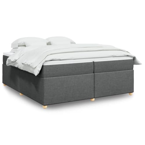 Teenpull Boxspringbett 200x200 cm dunkelgrau mit Taschenfederkernmatratze, Matratzenauflage, Stabiler Rahmen aus Holz, gemütliches Schlafzimmer-Möbelset für erholsamen Schlaf Teenpull Boxspringbett 200x200 cm dunkelgrau mit Taschenfederkernmatratze, Matratzenauflage, Stabiler Rahmen aus Holz, gemütliches Schlafzimmer-Möbelset für erholsamen Schlaf von Teenpull