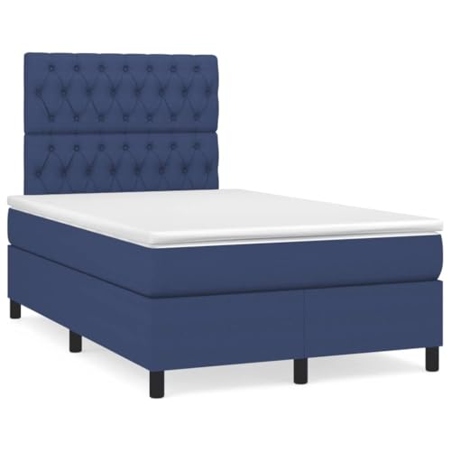 Teenpull Boxspringbett Blau 120x190 cm mit Taschenfederkernmatratze, LED-Beleuchtung & höhenverstellbarem Kopfteil, Stoffbezug, Stabiler Bettrahmen für Schlafzimmer. Teenpull Boxspringbett Blau 120x190 cm mit Taschenfederkernmatratze, LED-Beleuchtung & höhenverstellbarem Kopfteil, Stoffbezug, Stabiler Bettrahmen für Schlafzimmer. von Teenpull