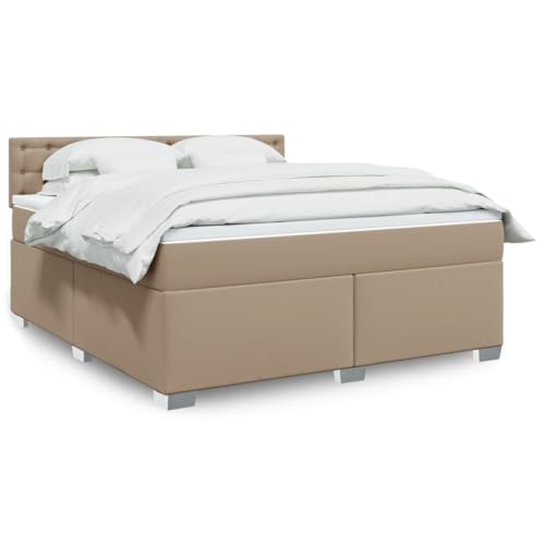 Teenpull Boxspringbett Cappuccino-Braun Kunstleder 180x200 cm, Taschenfederkernmatratze, LED-Beleuchtung, Kopfteil, Stabiler Bettrahmen für erholsamen Schlaf. Teenpull Boxspringbett Cappuccino-Braun Kunstleder 180x200 cm, Taschenfederkernmatratze, LED-Beleuchtung, Kopfteil, Stabiler Bettrahmen für erholsamen Schlaf. von Teenpull