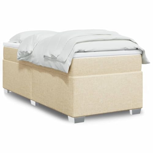Teenpull Boxspringbett Creme 80x200 cm mit Taschenfederkern-Matratze, atmungsaktiver Topper, stabilen Holzlatten und strapazierfähigem Stoffbezug für erholsamen Schlaf Teenpull Boxspringbett Creme 80x200 cm mit Taschenfederkern-Matratze, atmungsaktiver Topper, stabilen Holzlatten und strapazierfähigem Stoffbezug für erholsamen Schlaf von Teenpull
