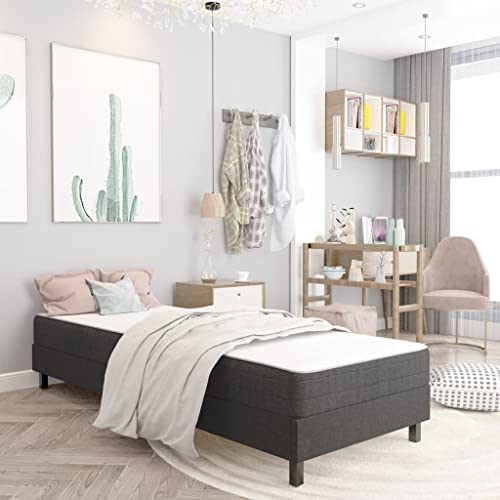 Teenpull Boxspringbett Dunkelgrau, Stoffbezogen, 80x200 cm mit Dicker Federkernmatratze, stabile Plattform Basis aus MDF & Metall, modernes Schlafzimmer Möbel für erholsamen Schlaf. Teenpull Boxspringbett Dunkelgrau, Stoffbezogen, 80x200 cm mit Dicker Federkernmatratze, stabile Plattform Basis aus MDF & Metall, modernes Schlafzimmer Möbel für erholsamen Schlaf. von Teenpull