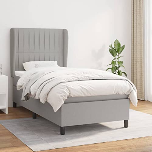 Teenpull Boxspringbett Matratze Hellgrau 80x200 cm atmungsaktiver Polyesterstoff, Komplettset inklusive höhenverstellbarem Kopfteil und Topper für erholsamen Schlaf, langlebiger Bettrahmen. Teenpull Boxspringbett Matratze Hellgrau 80x200 cm atmungsaktiver Polyesterstoff, Komplettset inklusive höhenverstellbarem Kopfteil und Topper für erholsamen Schlaf, langlebiger Bettrahmen. von Teenpull