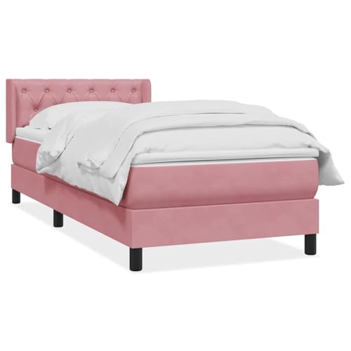 Teenpull Boxspringbett Rosa 80x220 cm Samt gepolstert mit Taschenfederkern Matratze verstellbarem Kopfteil Bettrahmen Lattenrost für Schlafzimmer Möbel Set optimaler Schlafkomfort. Teenpull Boxspringbett Rosa 80x220 cm Samt gepolstert mit Taschenfederkern Matratze verstellbarem Kopfteil Bettrahmen Lattenrost für Schlafzimmer Möbel Set optimaler Schlafkomfort. von Teenpull