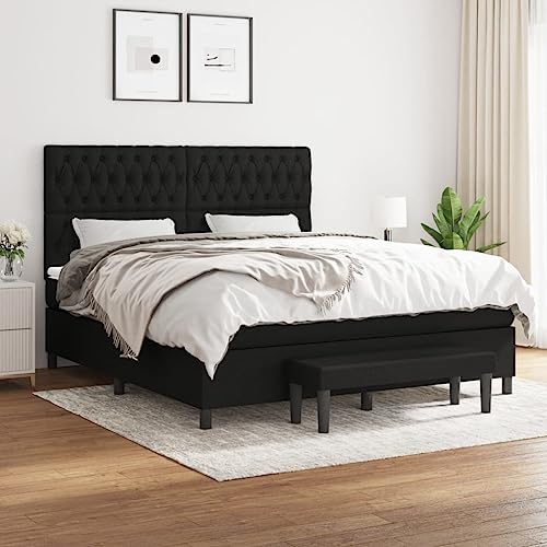 Teenpull Boxspringbett Stoff Schwarz 180x200 cm mit Taschenfederkernmatratze, Polsterkopfteil und Bank, komplett für erholsamen Schlaf, modernes Schlafzimmer Set Teenpull Boxspringbett Stoff Schwarz 180x200 cm mit Taschenfederkernmatratze, Polsterkopfteil und Bank, komplett für erholsamen Schlaf, modernes Schlafzimmer Set von Teenpull