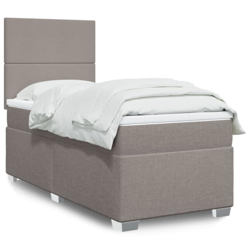 Teenpull Boxspringbett Taupe 100x200 cm mit Taschenfederkernmatratze, höhenverstellbarem Kopfteil und atmungsaktiver Matratzenauflage für erholsamen Schlaf Teenpull Boxspringbett Taupe 100x200 cm mit Taschenfederkernmatratze, höhenverstellbarem Kopfteil und atmungsaktiver Matratzenauflage für erholsamen Schlaf von Teenpull