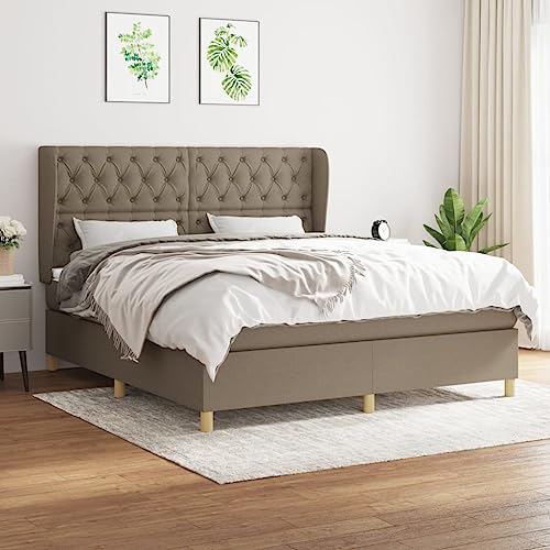Teenpull Boxspringbett Taupe 160x200 cm mit Taschenfederkernmatratze, Höhenverstellbarem Kopfteil und Hautfreundlichem Topper, Modernes Stoff Polsterbett für Erholsamen Schlaf Teenpull Boxspringbett Taupe 160x200 cm mit Taschenfederkernmatratze, Höhenverstellbarem Kopfteil und Hautfreundlichem Topper, Modernes Stoff Polsterbett für Erholsamen Schlaf von Teenpull