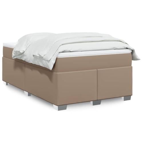 Teenpull Boxspringbett gepolstert Kunstleder Cappuccino-Braun 120x190 cm mit Taschenfederkern Matratze und Matratzenauflage, Stabiler Bettrahmen für Schlafzimmer Möbel, hoher Schlafkomfort Teenpull Boxspringbett gepolstert Kunstleder Cappuccino-Braun 120x190 cm mit Taschenfederkern Matratze und Matratzenauflage, Stabiler Bettrahmen für Schlafzimmer Möbel, hoher Schlafkomfort von Teenpull