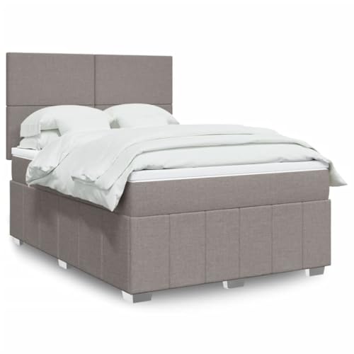 Teenpull Boxspringbett gepolstert Taupe 160x200 cm mit Taschenfederkern Matratze, Komfort Topper, LED-Beleuchtung und höhenverstellbarem Kopfteil, Stoff Bettrahmen für erholsamen Schlaf Teenpull Boxspringbett gepolstert Taupe 160x200 cm mit Taschenfederkern Matratze, Komfort Topper, LED-Beleuchtung und höhenverstellbarem Kopfteil, Stoff Bettrahmen für erholsamen Schlaf von Teenpull