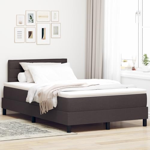 Teenpull Boxspringbett mit Matratze, 120x190 cm, dunkelbrauner Stoff, bequemes Polsterbett mit Kopfteil, Robustes Schlafzimmer-Möbel-Set für Erwachsene Teenpull Boxspringbett mit Matratze, 120x190 cm, dunkelbrauner Stoff, bequemes Polsterbett mit Kopfteil, Robustes Schlafzimmer-Möbel-Set für Erwachsene von Teenpull