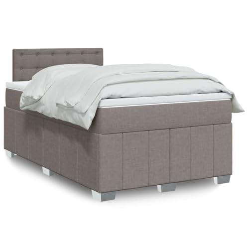 Teenpull Boxspringbett mit Matratze, 120x200 cm, Taupe Stoff, verstellbares Kopfteil, Taschenfederkern, für erholsamen Schlaf, modernes Möbel-Set von Teenpull