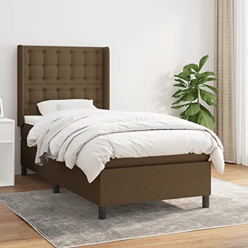 Teenpull Boxspringbett mit Matratze, 80x200 cm dunkelbraunem Stoff, verstellbarem Kopfteil und Taschenfederkern für erholsamen Schlaf Teenpull Boxspringbett mit Matratze, 80x200 cm dunkelbraunem Stoff, verstellbarem Kopfteil und Taschenfederkern für erholsamen Schlaf von Teenpull