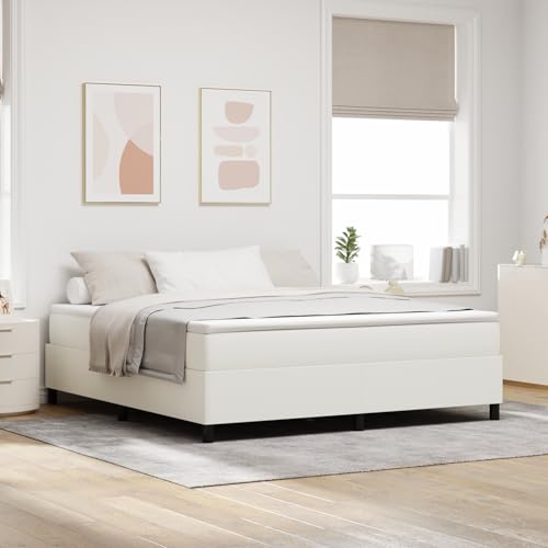 Teenpull Boxspringbett mit Matratze, Super King Größe, Cremefarbenes Cord-Stoff, Modernes Design, Inklusive Matratzentopper, Stabile Konstruktion für Schlafzimmer Teenpull Boxspringbett mit Matratze, Super King Größe, Cremefarbenes Cord-Stoff, Modernes Design, Inklusive Matratzentopper, Stabile Konstruktion für Schlafzimmer von Teenpull