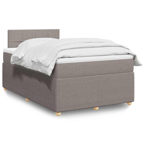 Teenpull Boxspringbett mit Matratze, Taupe 120x200 cm, Stoffbezug, Taschenfederkern, LED-Beleuchtung, Komfort Topper, modernes Schlafzimmer Set Teenpull Boxspringbett mit Matratze, Taupe 120x200 cm, Stoffbezug, Taschenfederkern, LED-Beleuchtung, Komfort Topper, modernes Schlafzimmer Set von Teenpull