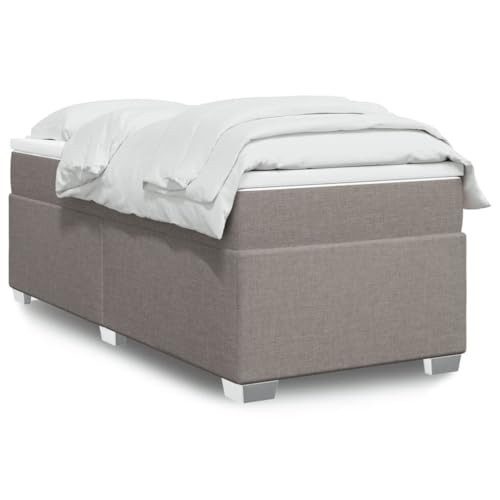 Teenpull Boxspringbett mit Matratze, Taupe 90x200 cm, Stoffbezug, Taschenfederkern, Topper, Stabiler Bettrahmen, erholsamer Schlaf Teenpull Boxspringbett mit Matratze, Taupe 90x200 cm, Stoffbezug, Taschenfederkern, Topper, Stabiler Bettrahmen, erholsamer Schlaf von Teenpull