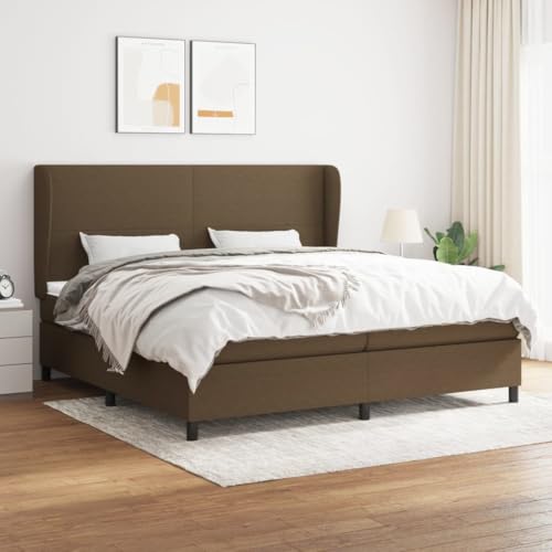 Teenpull Boxspringbett mit Matratze Dunkelbraun 200x200 cm, strapazierfähiger Stoff, verstellbares Kopfteil, Taschenfederkernmatratze für erholsamen Schlaf Teenpull Boxspringbett mit Matratze Dunkelbraun 200x200 cm, strapazierfähiger Stoff, verstellbares Kopfteil, Taschenfederkernmatratze für erholsamen Schlaf von Teenpull