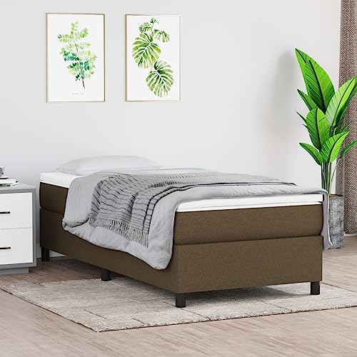 Teenpull Boxspringbett mit Matratze Dunkelbraun 90x200 cm Stoffbezug gepolstert, Stabiler Bettrahmen Unterbau, Komfort-Set für erholsamen Schlaf Teenpull Boxspringbett mit Matratze Dunkelbraun 90x200 cm Stoffbezug gepolstert, Stabiler Bettrahmen Unterbau, Komfort-Set für erholsamen Schlaf von Teenpull