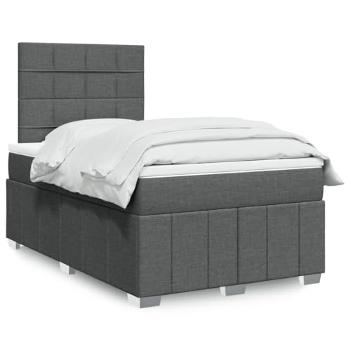 Teenpull Boxspringbett mit Matratze Dunkelgrau 120x200 cm, Stoffbezug mit Taschenfederkernmatratze, höhenverstellbares Kopfteil, Schlafzimmer Möbel Set Teenpull Boxspringbett mit Matratze Dunkelgrau 120x200 cm, Stoffbezug mit Taschenfederkernmatratze, höhenverstellbares Kopfteil, Schlafzimmer Möbel Set von Teenpull