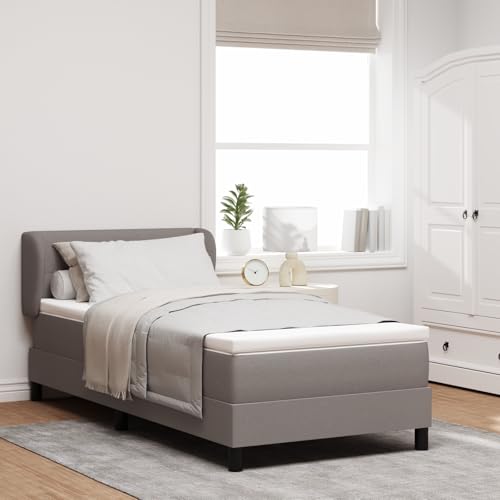 Teenpull Boxspringbett mit Matratze Taupe 100x200 cm, bequemes Schlafzimmer Möbel mit Taschenfederkern für optimalen Komfort und Unterstützung Teenpull Boxspringbett mit Matratze Taupe 100x200 cm, bequemes Schlafzimmer Möbel mit Taschenfederkern für optimalen Komfort und Unterstützung von Teenpull