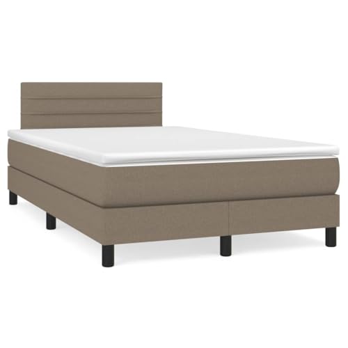 Teenpull Boxspringbett mit Matratze Taupe 120x190 cm, Stoff Polsterrahmen mit höhenverstellbarem Kopfteil, Taschenfederkernmatratze für erholsamen Schlaf, komplettes Schlafzimmer Möbel Set Teenpull Boxspringbett mit Matratze Taupe 120x190 cm, Stoff Polsterrahmen mit höhenverstellbarem Kopfteil, Taschenfederkernmatratze für erholsamen Schlaf, komplettes Schlafzimmer Möbel Set von Teenpull