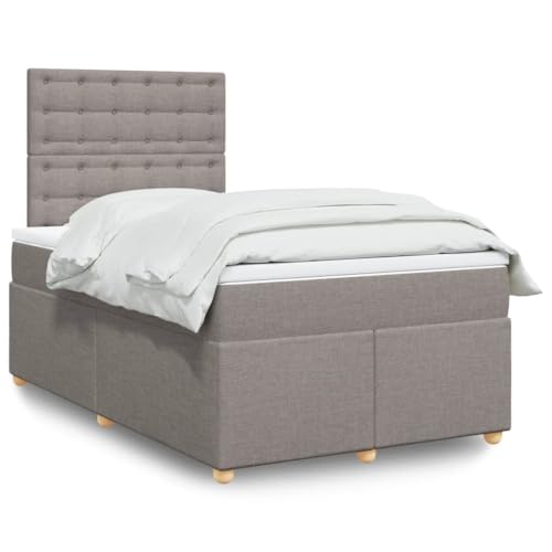 Teenpull Boxspringbett mit Matratze Taupe 120x200 cm, Stoff gepolstert, inklusive Kopfteil und Topper, Stabiler Bettrahmen für erholsamen Schlaf, mit integrierter LED-Beleuchtung und USB-Anschluss Teenpull Boxspringbett mit Matratze Taupe 120x200 cm, Stoff gepolstert, inklusive Kopfteil und Topper, Stabiler Bettrahmen für erholsamen Schlaf, mit integrierter LED-Beleuchtung und USB-Anschluss von Teenpull