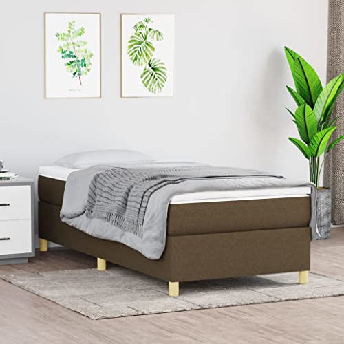 Teenpull Boxspringbett mit Taschenfederkern Matratze, Dunkelbrauner Atmungsaktiver Stoff, 80x200 cm Einzelbett Rahmen, Stabile Plattform Möbel, Inklusive Hautfreundlichem Topper für Optimalen Teenpull Boxspringbett mit Taschenfederkern Matratze, Dunkelbrauner Atmungsaktiver Stoff, 80x200 cm Einzelbett Rahmen, Stabile Plattform Möbel, Inklusive Hautfreundlichem Topper für Optimalen von Teenpull