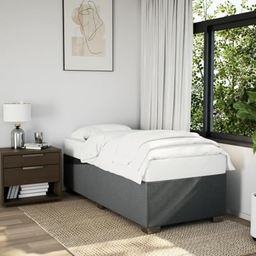 Teenpull Boxspringbett mit Taschenfederkernmatratze, Dunkelgrau 90x190 cm, Stoffbezug, Komfort-Topper, Stabiles Bettgestell für erholsamen Schlaf, Modernes Schlafzimmer-Möbelset Teenpull Boxspringbett mit Taschenfederkernmatratze, Dunkelgrau 90x190 cm, Stoffbezug, Komfort-Topper, Stabiles Bettgestell für erholsamen Schlaf, Modernes Schlafzimmer-Möbelset von Teenpull