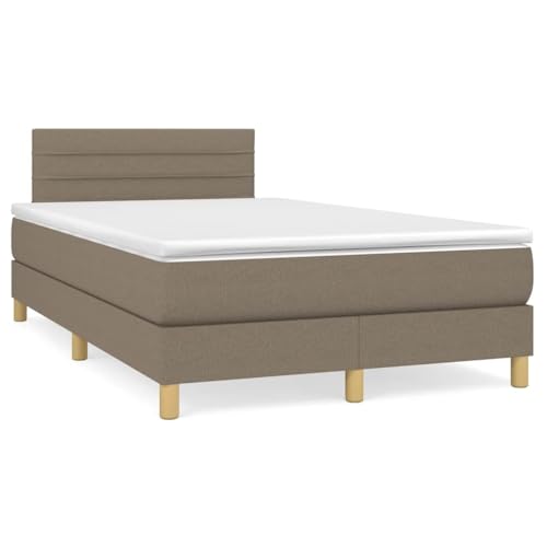 Teenpull Boxspringbett mit Taschenfederkernmatratze, Polsterkopfteil & LED-Beleuchtung, Taupe, 120x190 cm, strapazierfähiger Stoffbezug, höhenverstellbar für erholsamen Schlaf im Schlafzimmer Teenpull Boxspringbett mit Taschenfederkernmatratze, Polsterkopfteil & LED-Beleuchtung, Taupe, 120x190 cm, strapazierfähiger Stoffbezug, höhenverstellbar für erholsamen Schlaf im Schlafzimmer von Teenpull