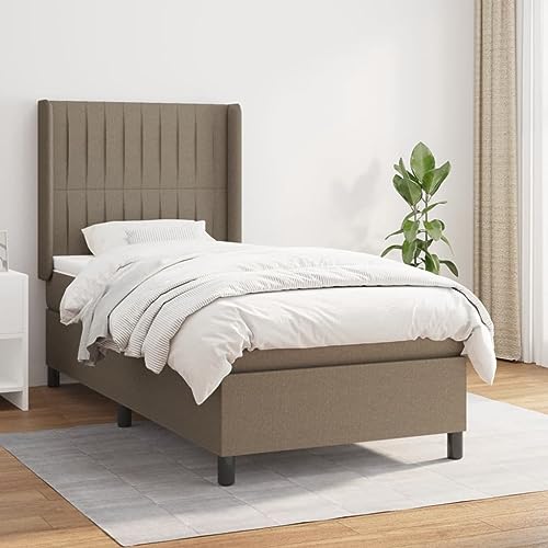 Teenpull Boxspringbett mit Taschenfederkernmatratze, höhenverstellbarem Kopfteil, Stoffbezug Taupe, 80x200 cm, Einzelbett, gepolstertes Bettrahmen Set für Schlafzimmer Möbel, langlebig und stabil Teenpull Boxspringbett mit Taschenfederkernmatratze, höhenverstellbarem Kopfteil, Stoffbezug Taupe, 80x200 cm, Einzelbett, gepolstertes Bettrahmen Set für Schlafzimmer Möbel, langlebig und stabil von Teenpull