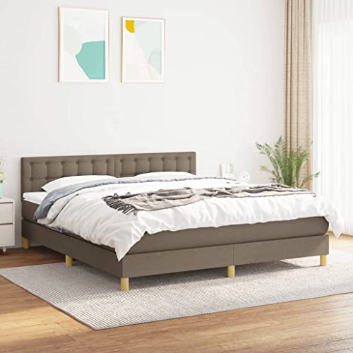 Teenpull Boxspringbett mit Taschenfederkernmatratze, höhenverstellbarem Kopfteil, hautfreundlichem Matratzentopper, 160x200 cm, strapazierfähiger Stoff, Taupe, für erholsamen Schlaf im Schlafzimmer Teenpull Boxspringbett mit Taschenfederkernmatratze, höhenverstellbarem Kopfteil, hautfreundlichem Matratzentopper, 160x200 cm, strapazierfähiger Stoff, Taupe, für erholsamen Schlaf im Schlafzimmer von Teenpull