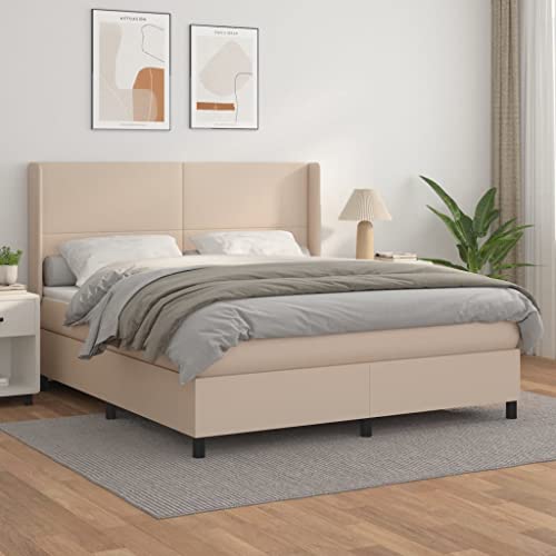 Teenpull Boxspringbett mit Taschenfederkernmatratze, höhenverstellbarem Kopfteil, strapazierfähigem Kunstleder in Cappuccino-Braun, 180x200 cm, für erholsamen Schlaf im Schlafzimmer Teenpull Boxspringbett mit Taschenfederkernmatratze, höhenverstellbarem Kopfteil, strapazierfähigem Kunstleder in Cappuccino-Braun, 180x200 cm, für erholsamen Schlaf im Schlafzimmer von Teenpull