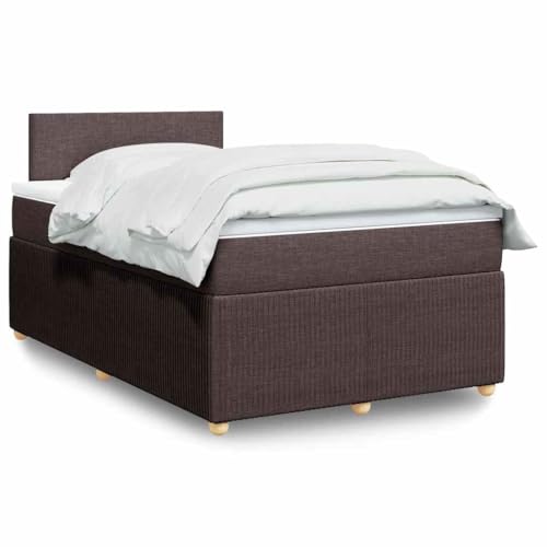Teenpull Boxspringbett mit Taschenfederkernmatratze und Matratzenauflage, 120x190 cm, Dunkelbraun Stoff gepolstert, Stabiler Bettrahmen mit Kopfteil, Schlafzimmermöbel Set für optimalen Schlafkomfort Teenpull Boxspringbett mit Taschenfederkernmatratze und Matratzenauflage, 120x190 cm, Dunkelbraun Stoff gepolstert, Stabiler Bettrahmen mit Kopfteil, Schlafzimmermöbel Set für optimalen Schlafkomfort von Teenpull