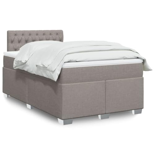 Teenpull Boxspringbett mit Taschenfederkernmatratze und Topper, LED-Beleuchtung, Taupe 120x200 cm, Stoff Polsterbett mit Kopfteil, Schlafzimmer Möbel Komplett-Set für erholsamen Schlaf Teenpull Boxspringbett mit Taschenfederkernmatratze und Topper, LED-Beleuchtung, Taupe 120x200 cm, Stoff Polsterbett mit Kopfteil, Schlafzimmer Möbel Komplett-Set für erholsamen Schlaf von Teenpull