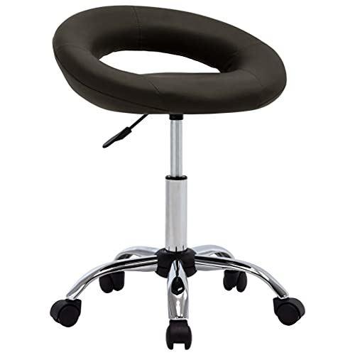 Teenpull Braun Bürostuhl auf Rollen, ergonomischer Schreibtischstuhl, höhenverstellbar mit Rückenlehne, Komfort für Home Office und Arbeitszimmer von Teenpull