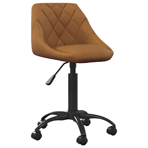 Teenpull Bürostuhl Braun Samt, Rollhocker Höhenverstellbar, Weicher Computerstuhl mit Rädern, Schreibtischstuhl für Home Office, Ergonomischer Drehstuhl zum Arbeiten Teenpull Bürostuhl Braun Samt, Rollhocker Höhenverstellbar, Weicher Computerstuhl mit Rädern, Schreibtischstuhl für Home Office, Ergonomischer Drehstuhl zum Arbeiten von Teenpull