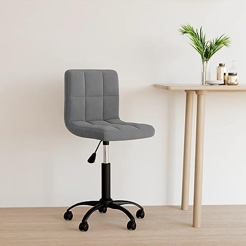 Teenpull Bürostuhl Drehbar, Dunkelgrau Samt, Höhenverstellbar mit Rollen, Computer Stuhl für Home Office, Ergonomischer Schreibtischstuhl Teenpull Bürostuhl Drehbar, Dunkelgrau Samt, Höhenverstellbar mit Rollen, Computer Stuhl für Home Office, Ergonomischer Schreibtischstuhl von Teenpull