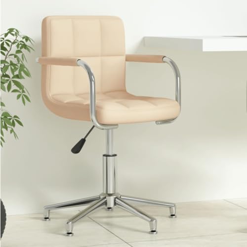 Teenpull Bürostuhl Drehbar Creme, Weicher Stoff Computer Stuhl, Höhenverstellbar für Home Office Schreibtisch, 360° Rollen Teenpull Bürostuhl Drehbar Creme, Weicher Stoff Computer Stuhl, Höhenverstellbar für Home Office Schreibtisch, 360° Rollen von Teenpull