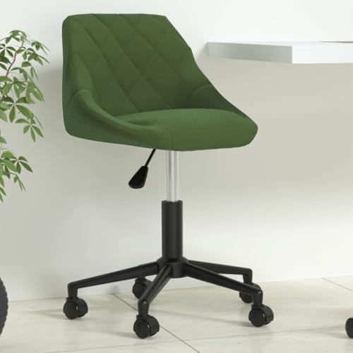 Teenpull Bürostuhl Drehbar Dunkelgrün Samt, Modern Computer Stuhl Höhenverstellbar, Ergonomischer Schreibtischstuhl mit Rollen für Home Office, Arbeit, Konferenz von Teenpull