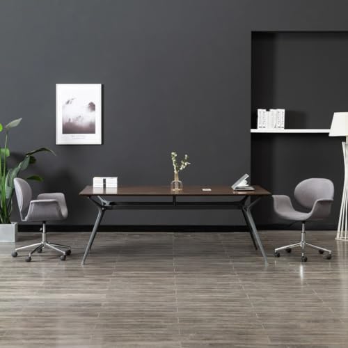 Teenpull Bürostuhl Drehbar Grau Stoff, Ergonomischer Schreibtischstuhl mit Rollen, Höhenverstellbar für Home Office Arbeitszimmer, Bequemer Computerstuhl mit Polsterung Teenpull Bürostuhl Drehbar Grau Stoff, Ergonomischer Schreibtischstuhl mit Rollen, Höhenverstellbar für Home Office Arbeitszimmer, Bequemer Computerstuhl mit Polsterung von Teenpull