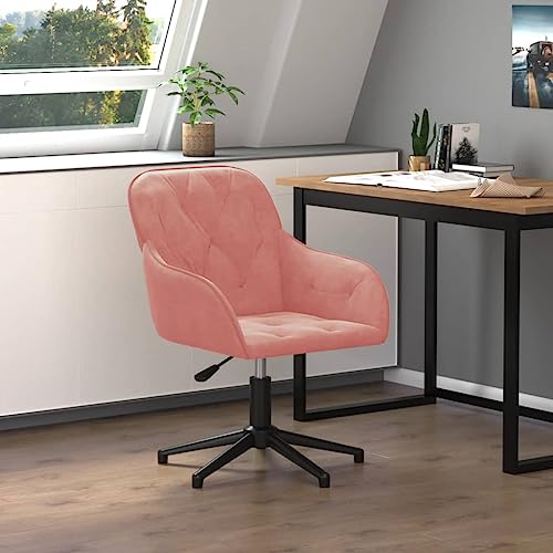 Teenpull Bürostuhl Drehbar Rosa Samt für Home Office Schreibtisch, Verstellbarer Computerstuhl mit Rollen, Ergonomischer Gaming-Sessel, Weich Gepolstert Teenpull Bürostuhl Drehbar Rosa Samt für Home Office Schreibtisch, Verstellbarer Computerstuhl mit Rollen, Ergonomischer Gaming-Sessel, Weich Gepolstert von Teenpull