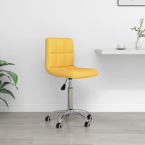 Teenpull Bürostuhl Drehbar Senfgelb Stoff, Höhenverstellbarer Schreibtischstuhl mit Rollen, Moderner Computerstuhl für Home Office, Bequemer Arbeitszimmer Stuhl Teenpull Bürostuhl Drehbar Senfgelb Stoff, Höhenverstellbarer Schreibtischstuhl mit Rollen, Moderner Computerstuhl für Home Office, Bequemer Arbeitszimmer Stuhl von Teenpull
