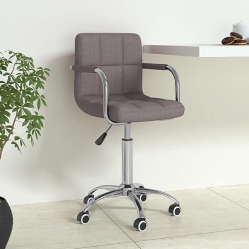 Teenpull Bürostuhl Drehbar Taupe Stoff, Höhenverstellbar mit Rollen, Weicher Computerstuhl für Home Office, Modernes Design Teenpull Bürostuhl Drehbar Taupe Stoff, Höhenverstellbar mit Rollen, Weicher Computerstuhl für Home Office, Modernes Design von Teenpull