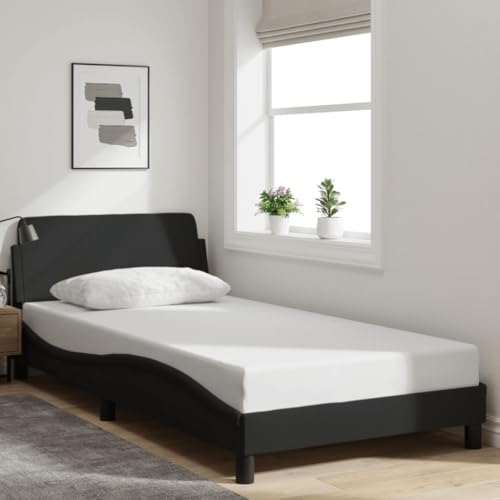 Teenpull Dover Bettgestell Schwarz 100x200 cm, Stoffbezug mit Kopfteil, stabil & modern für erholsamen Schlaf im Schlafzimmer Teenpull Dover Bettgestell Schwarz 100x200 cm, Stoffbezug mit Kopfteil, stabil & modern für erholsamen Schlaf im Schlafzimmer von Teenpull