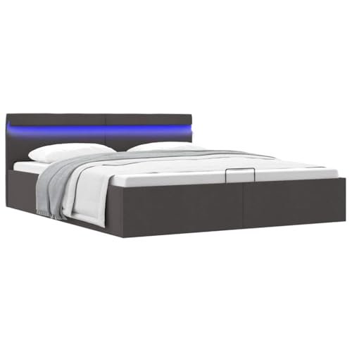 Teenpull Dunkelgraues Polsterbett 180x200 cm mit Hydraulischem Bettkasten, Integrierter LED Beleuchtung & Komfort Kopfteil, Stabiler Bettrahmen aus Stoff für Modernes Schlafzimmer Möbel Design Teenpull Dunkelgraues Polsterbett 180x200 cm mit Hydraulischem Bettkasten, Integrierter LED Beleuchtung & Komfort Kopfteil, Stabiler Bettrahmen aus Stoff für Modernes Schlafzimmer Möbel Design von Teenpull
