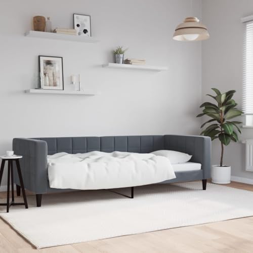 Teenpull Dunkelgraues Samt Tagesbett 80x200 cm, gepolstertes Schlafsofa mit stabilem Metallrahmen, multifunktionale Bettplattform Möbel Basis für Gästezimmer. Teenpull Dunkelgraues Samt Tagesbett 80x200 cm, gepolstertes Schlafsofa mit stabilem Metallrahmen, multifunktionale Bettplattform Möbel Basis für Gästezimmer. von Teenpull